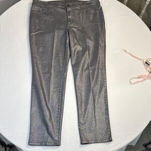 Chico's Platinum Silver Jeans